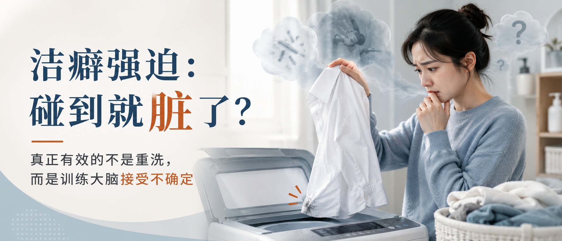 洁癖强迫：碰到就脏了，真正有效的不是重洗，而是训练大脑接受不确定