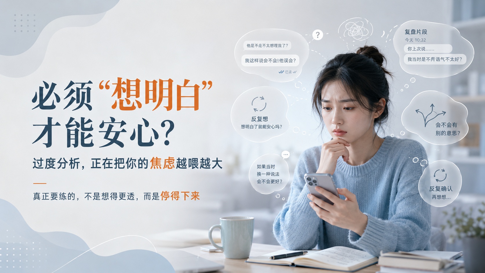 必须“想明白”才能安心？过度分析，正在把你的焦虑越喂越大