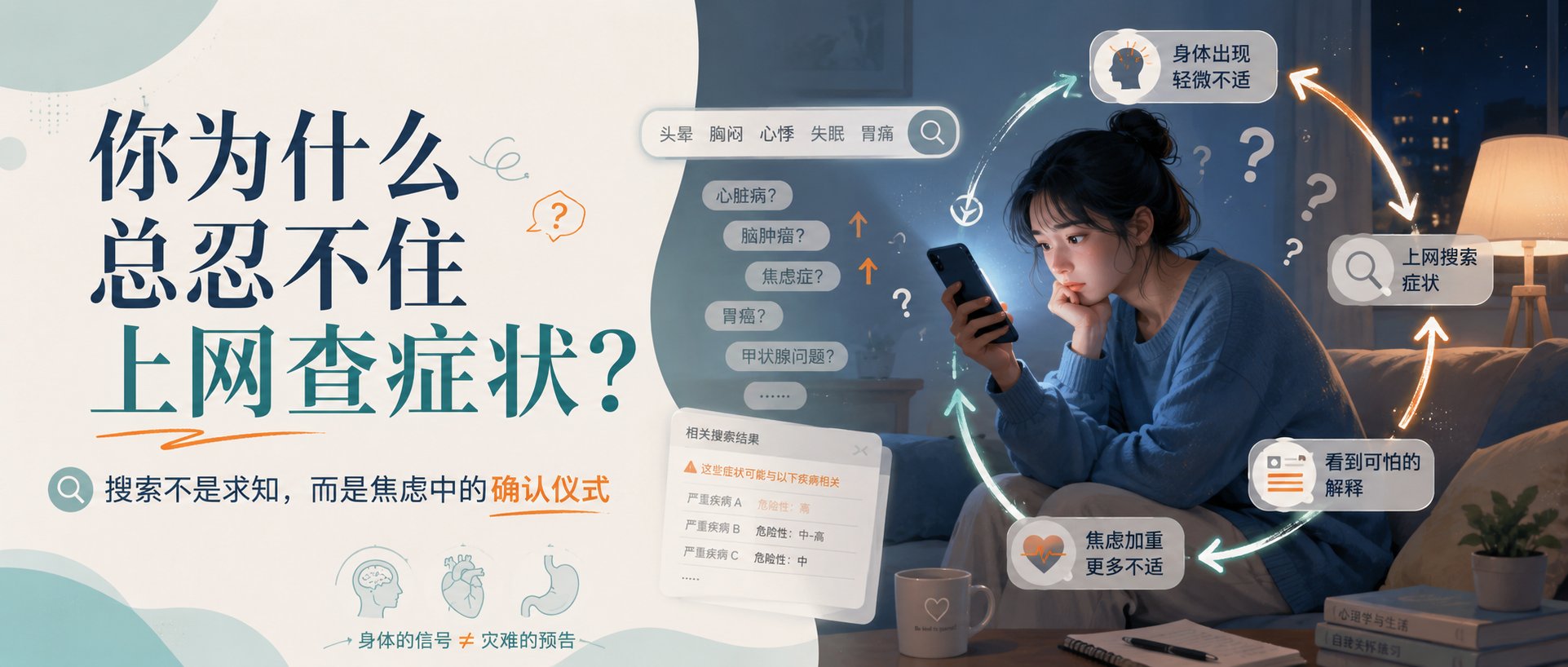 你为什么总忍不住上网查症状？