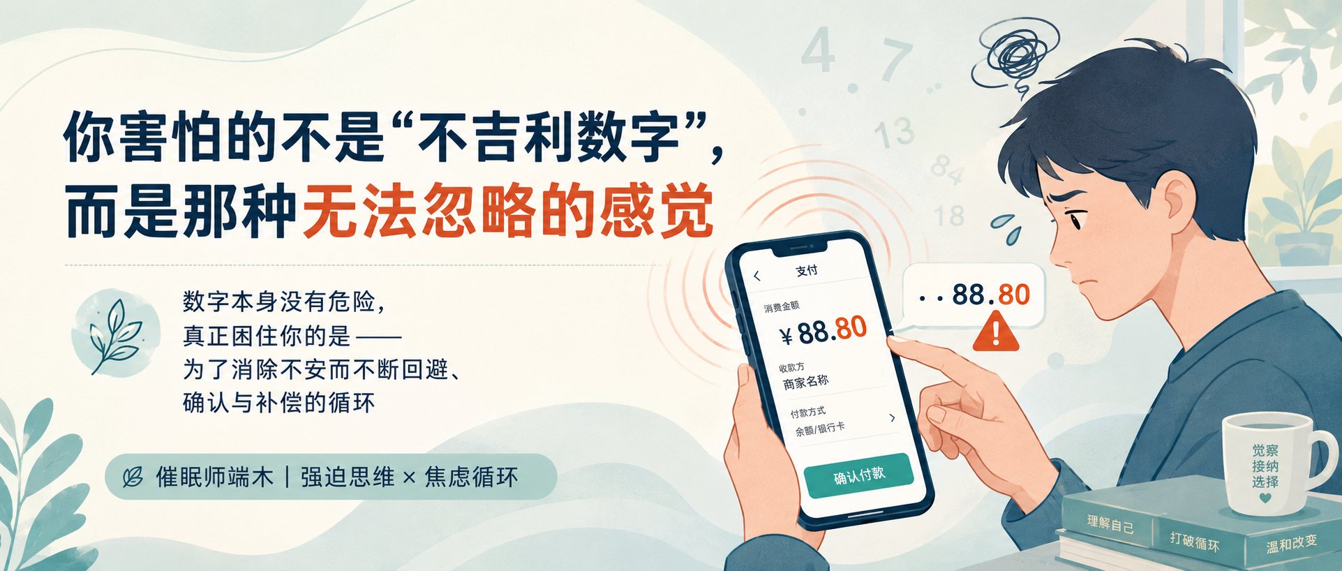 你害怕的不是“不吉利数字”，而是那种无法忽略的感觉