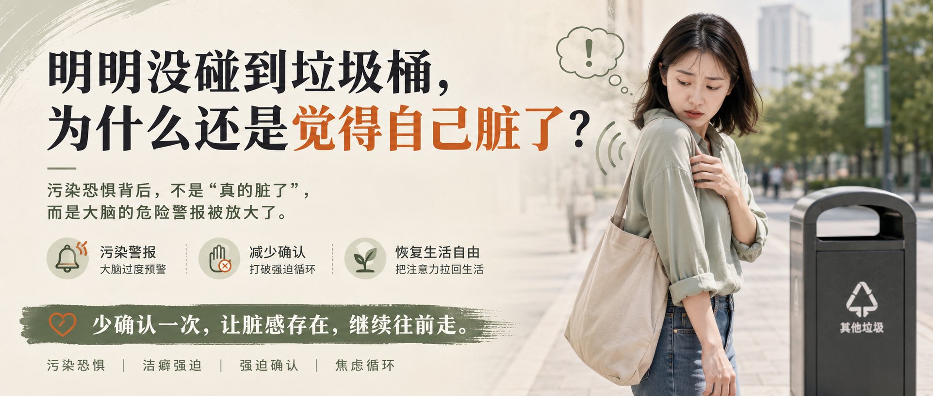 明明没碰到垃圾桶，为什么还是觉得自己脏了？