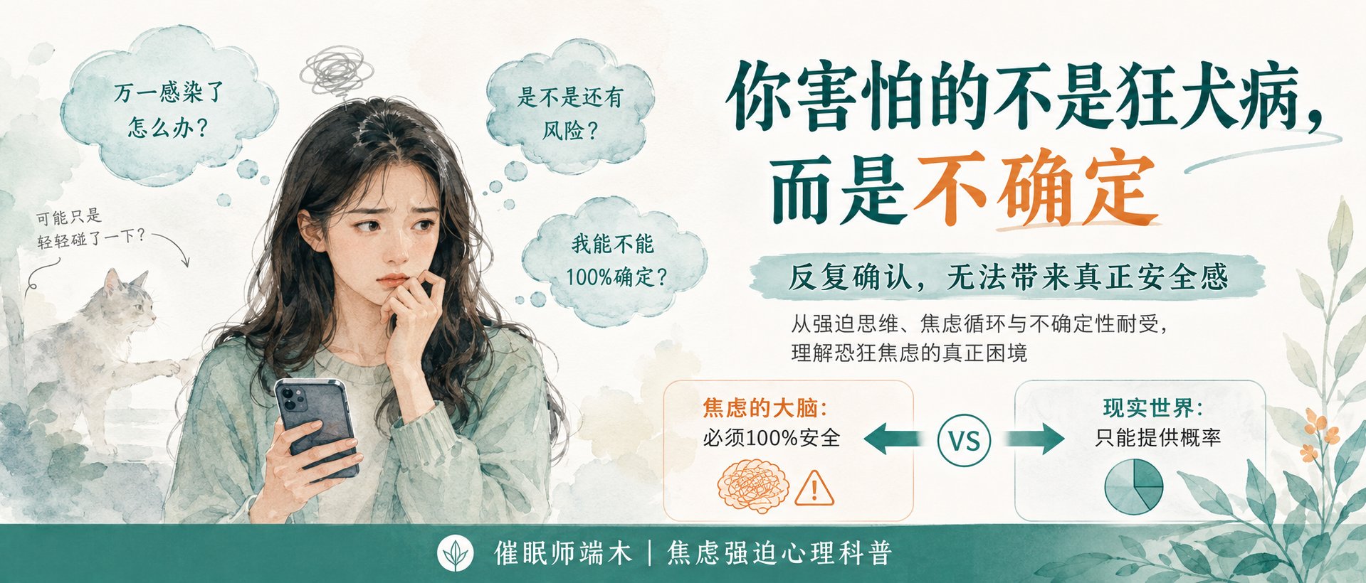 你害怕的不是狂犬病，而是不确定