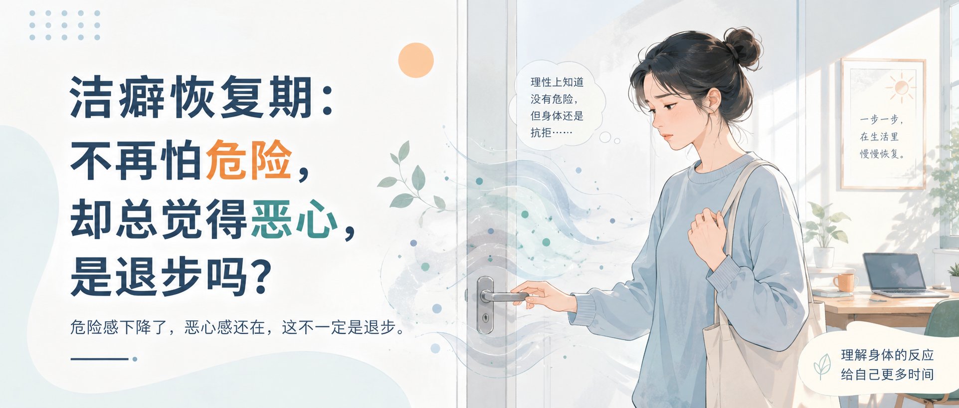 洁癖恢复期：不再怕危险，却总觉得恶心，是退步吗？