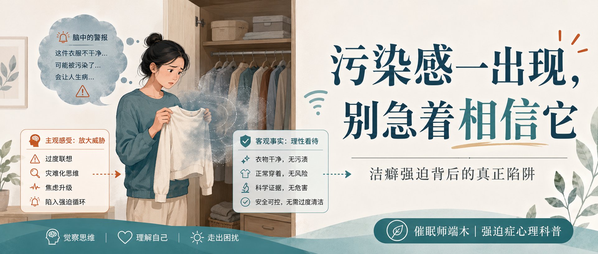 污染感一出现，别急着相信它：洁癖强迫背后的真正陷阱